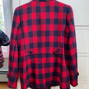 Talbots Women’s Buffalo plaid double breasted jacket